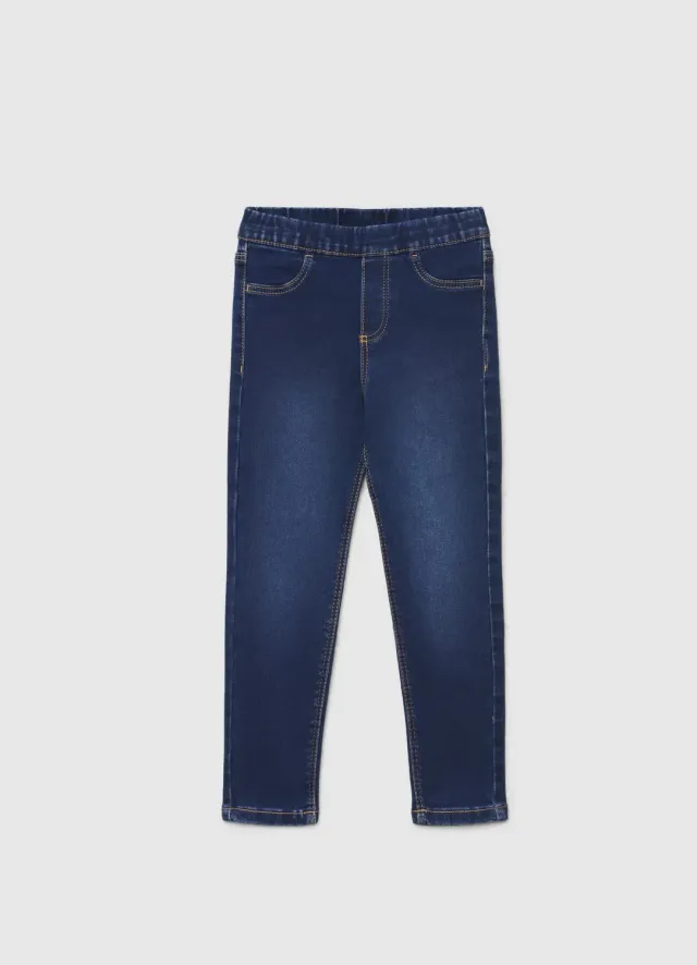 Calliope jean skinny fille à cœur taille élastique enfant