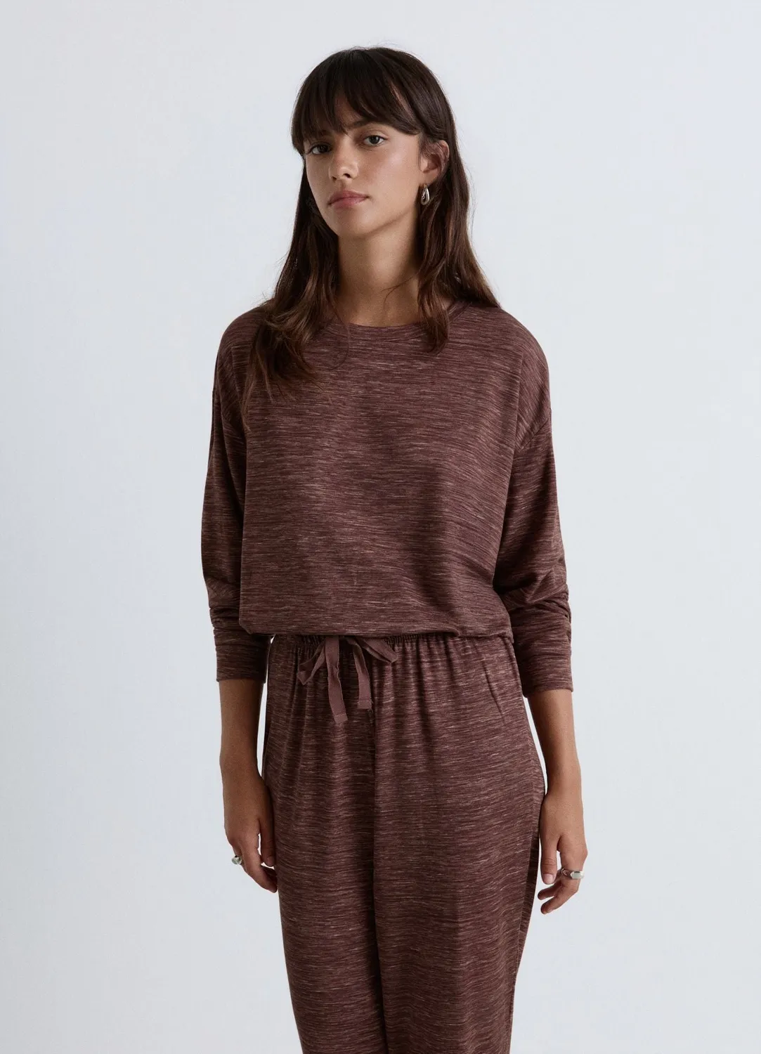Calliope Ensemble pyjama chiné femme 2 pièces