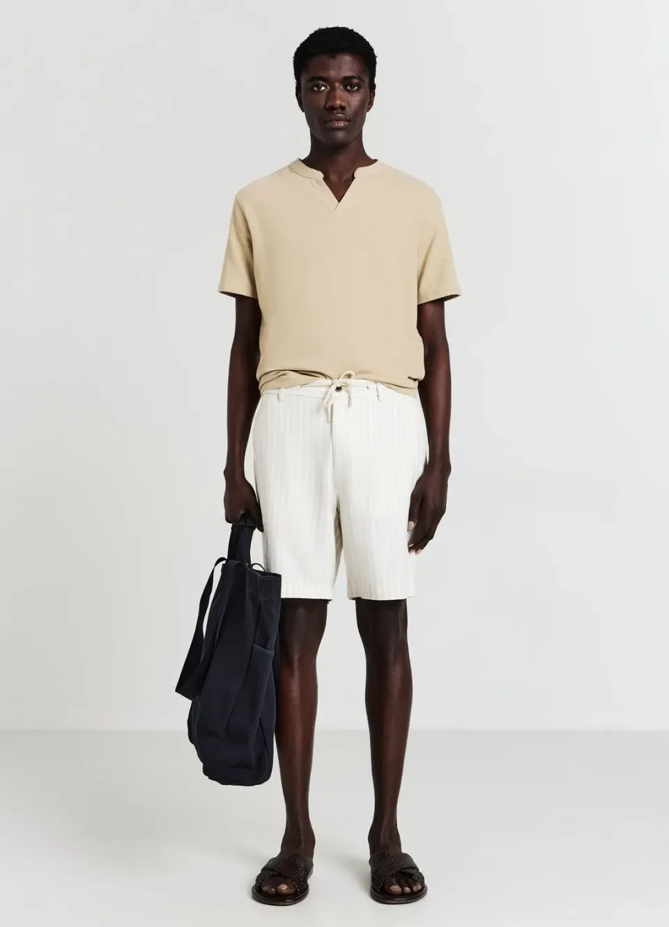 Calliope bermuda à rayures homme