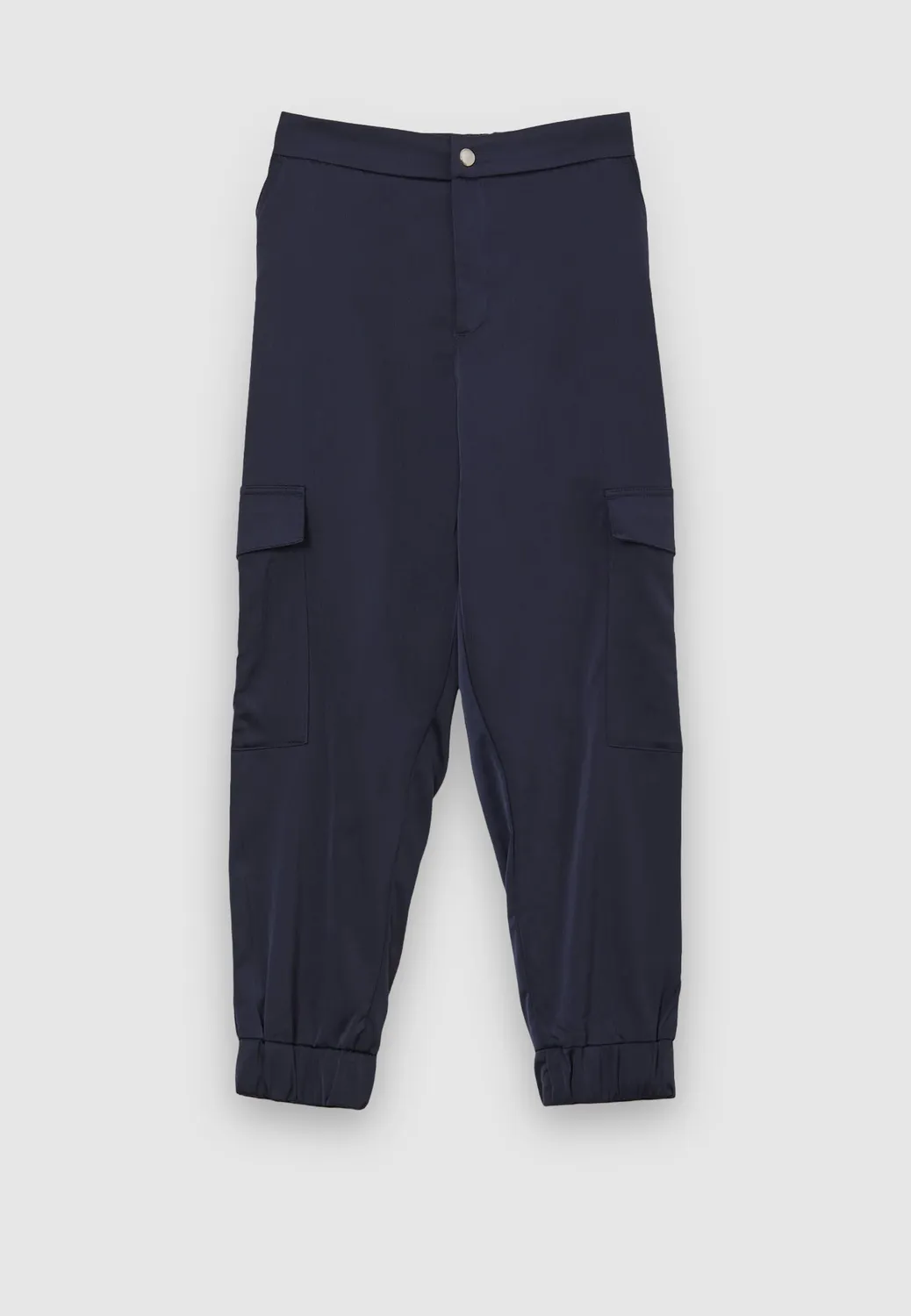 Calliope pantalon cargo satiné femme