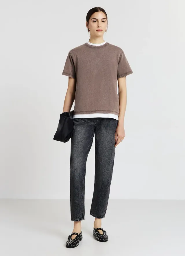Calliope t-shirt femme coton effet délavé