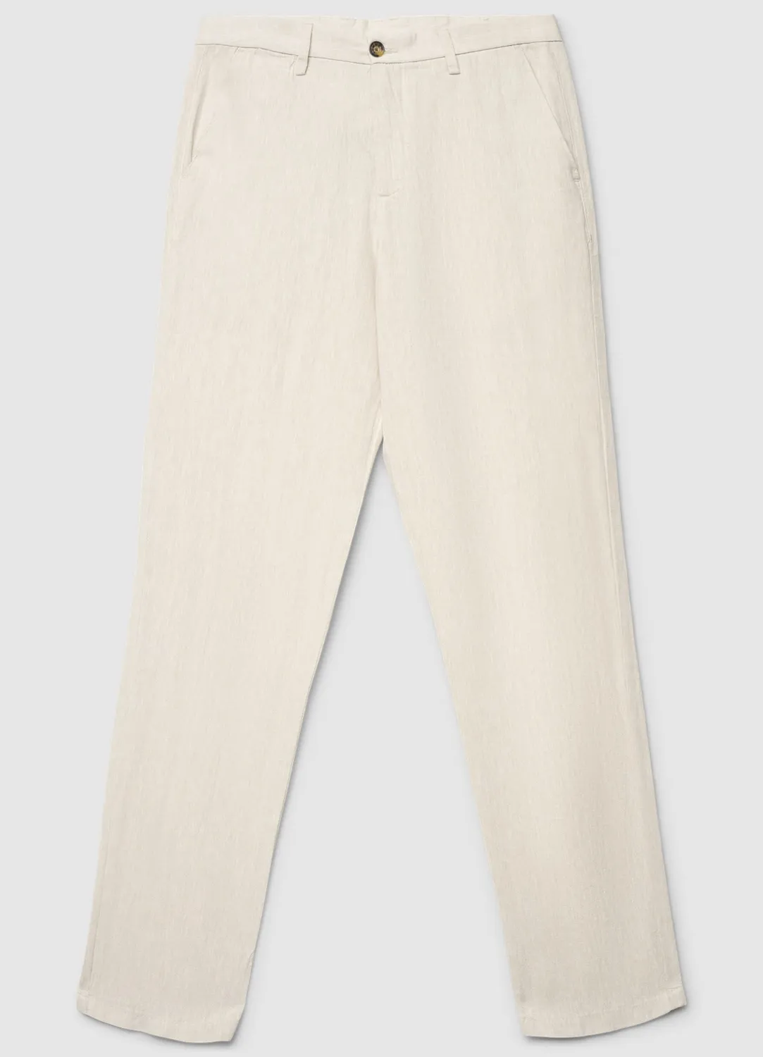 Calliope pantalon chino lin 48 homme droit uni regular