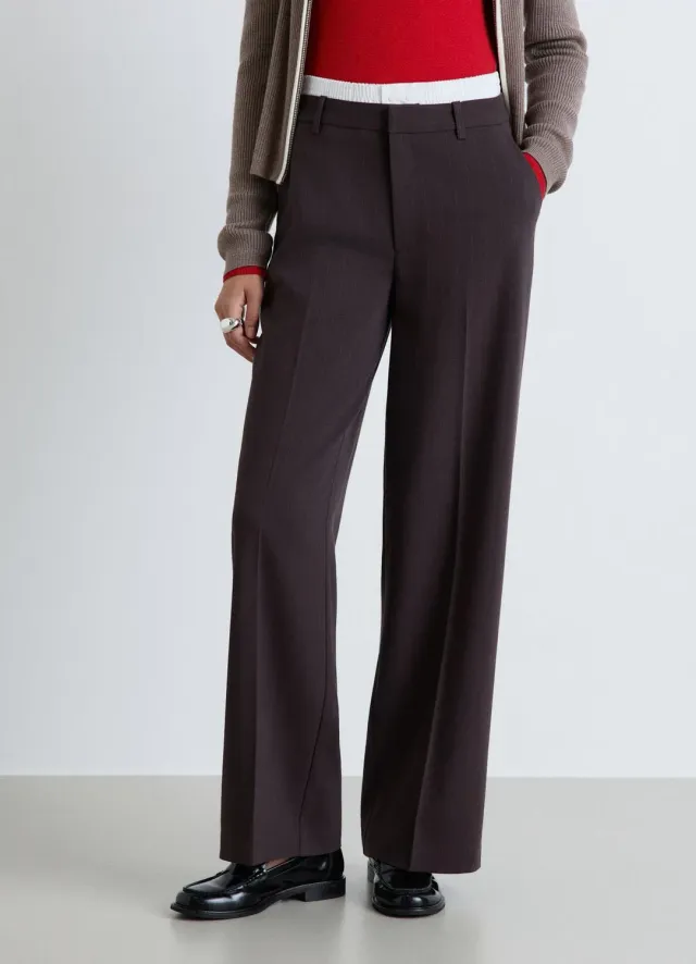 Calliope pantalon palazzo femme rayé taille boxer