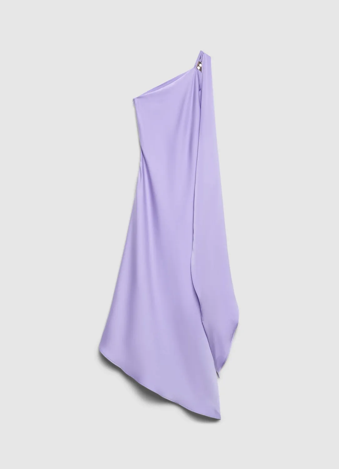 Calliope robe longue une épaule femme drapée