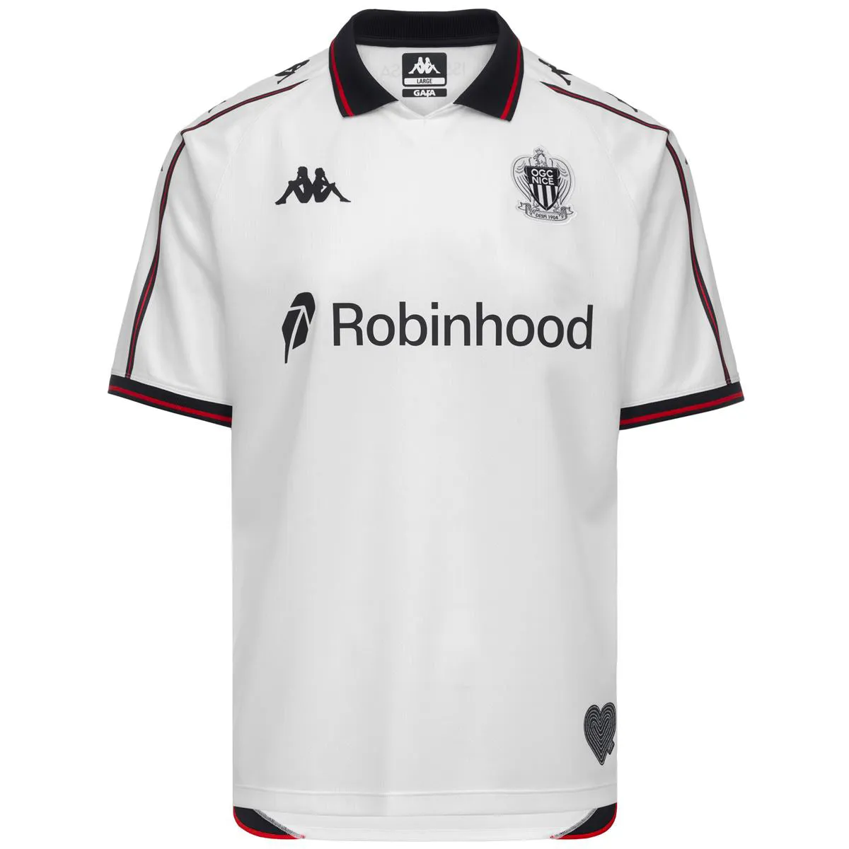 Robe di Kappa Kombat Away OGC Nice 26/27 maillot homme blanc