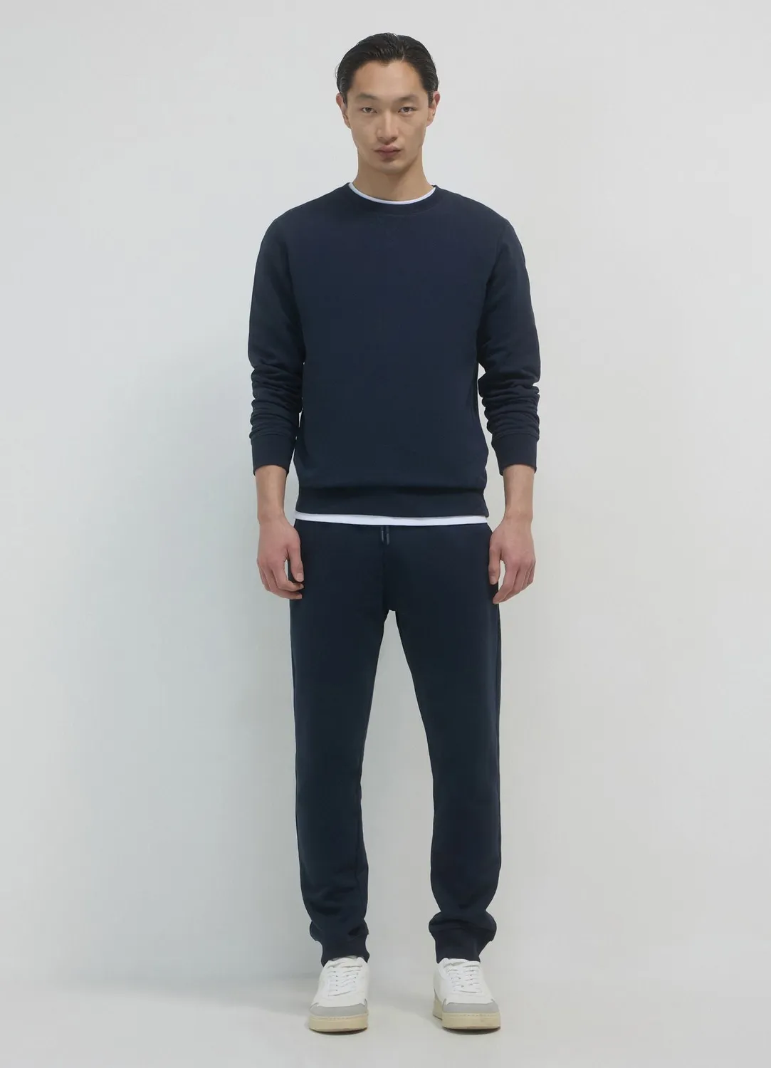 Calliope sweat col rond basic homme coton