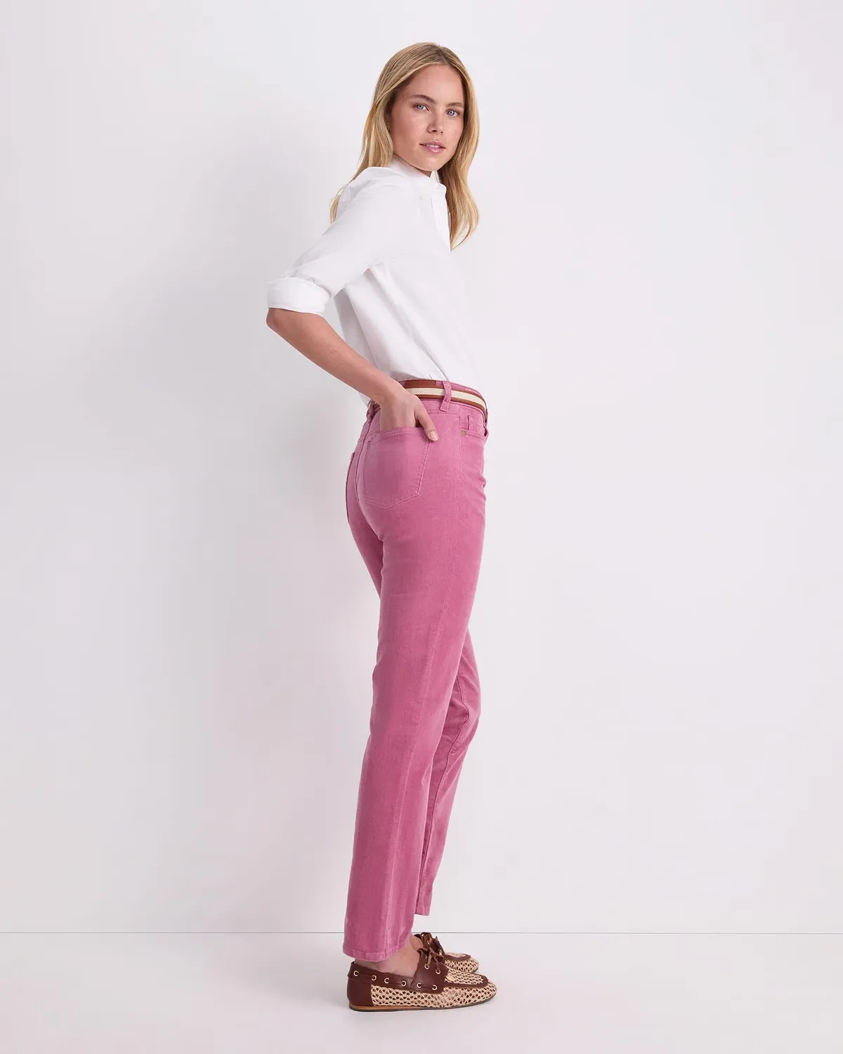 Sportscraft Cleo Straight Cord jean velours taille haute