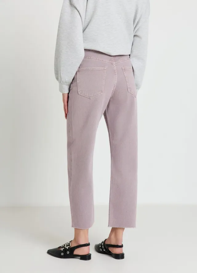 Calliope jean straight crop femme uni
