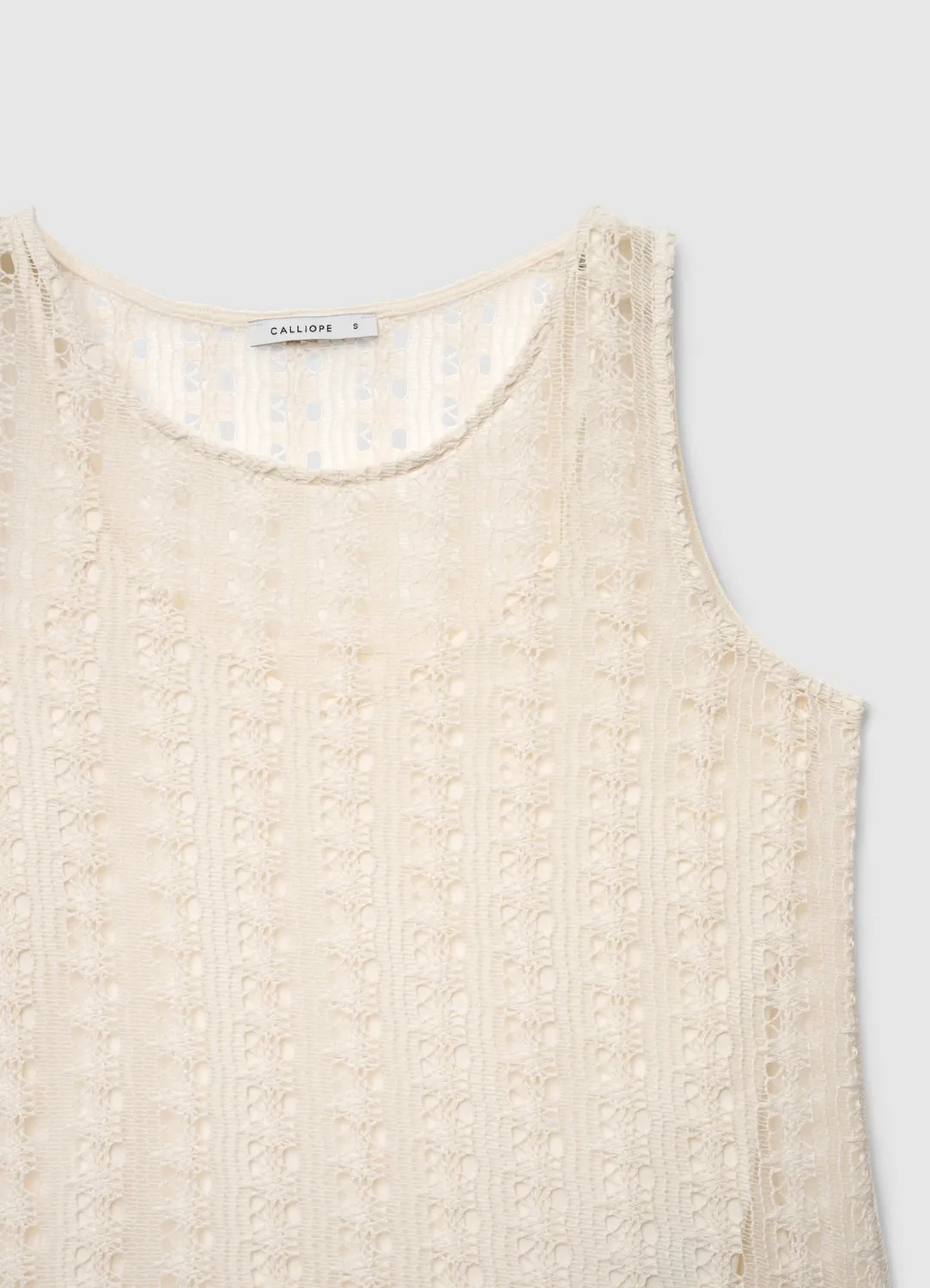 Calliope canotta crochet débardeur femme ajouré