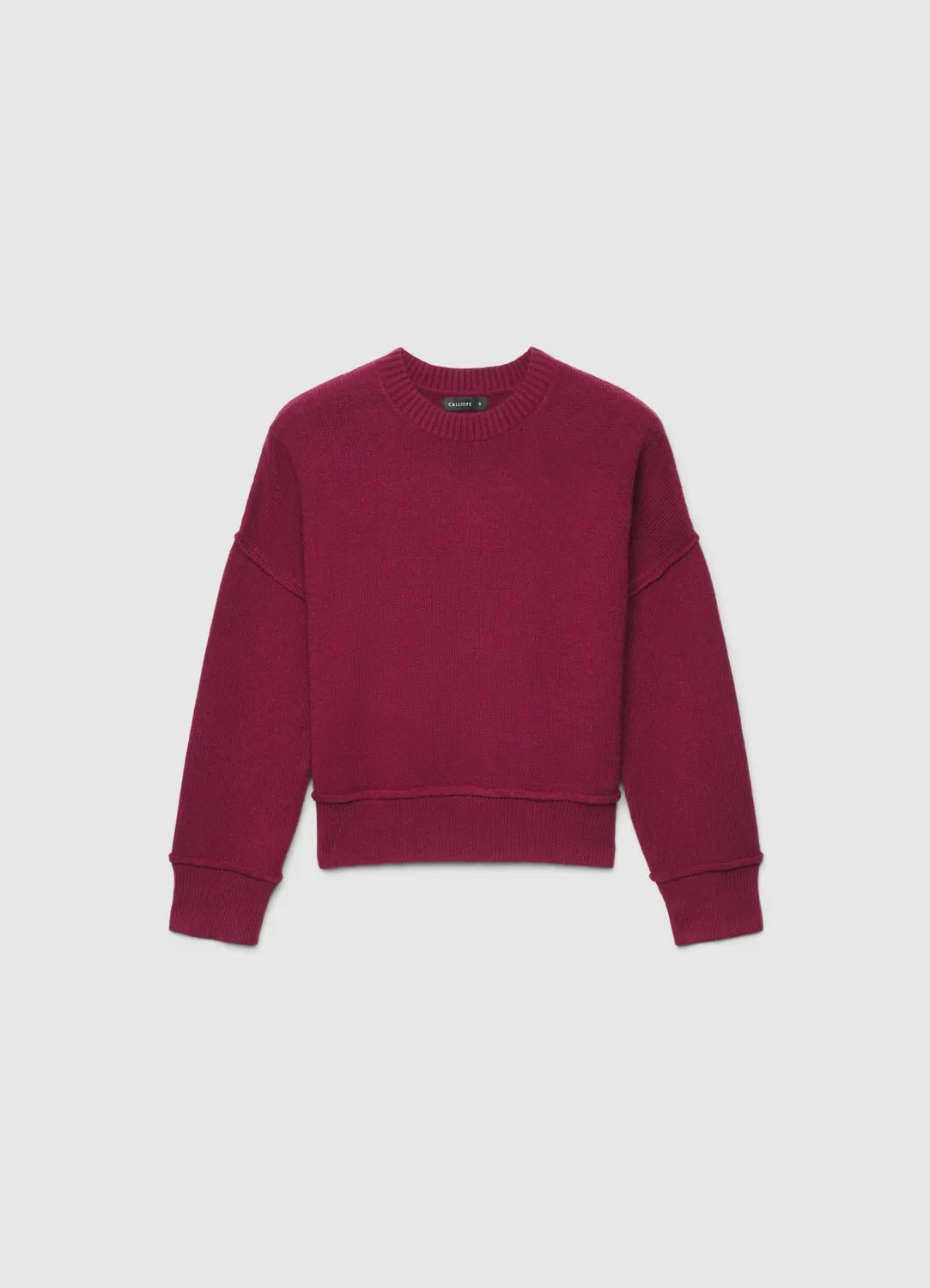 Calliope maille col rond femme coupe vive manches longues