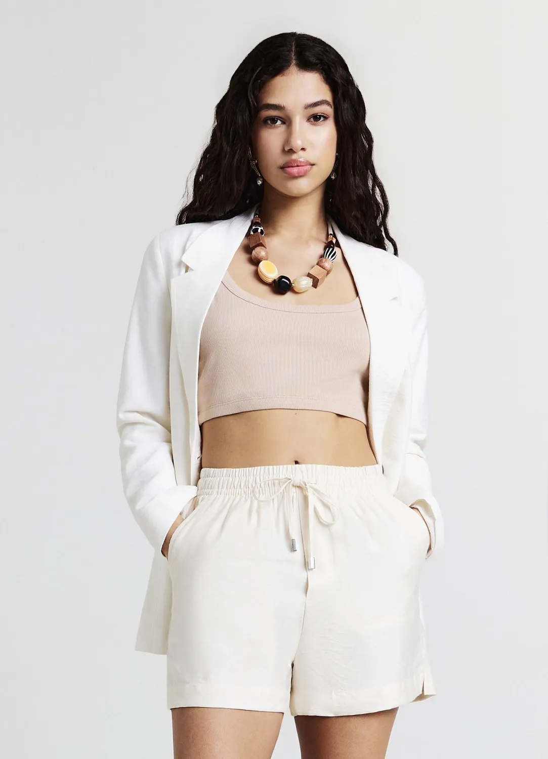 Calliope short uni regular femme cordon