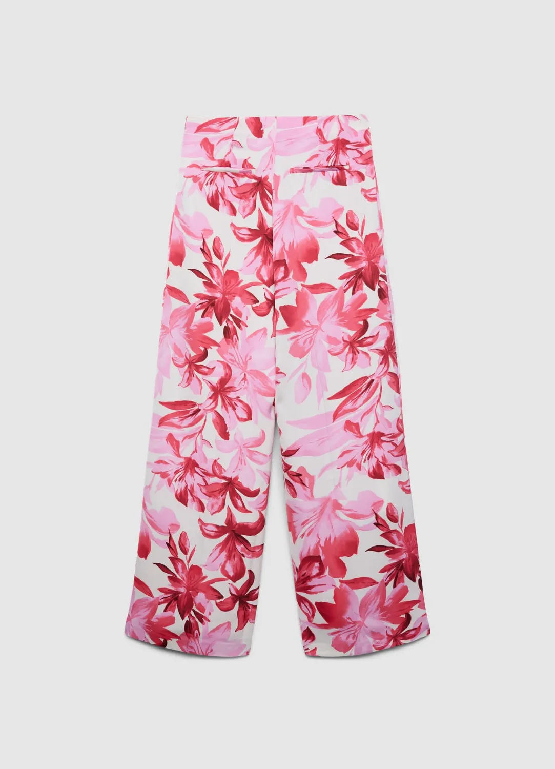 Calliope pantalon palazzo fleuri femme taille haute