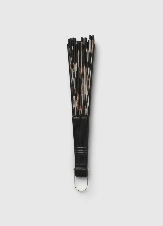 Calliope Éventail pliable femme imprimé animalier