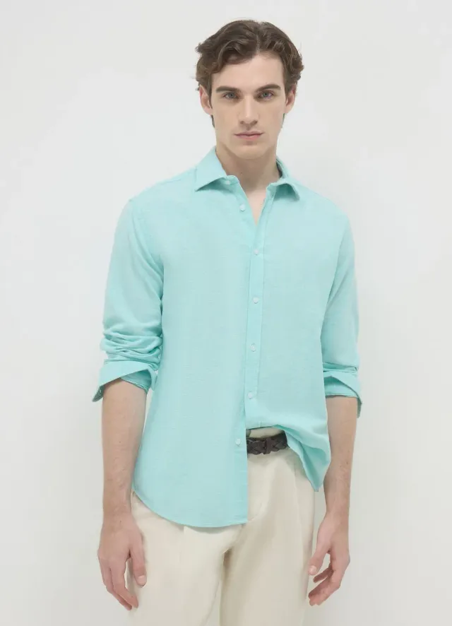 Calliope chemise lin homme classique