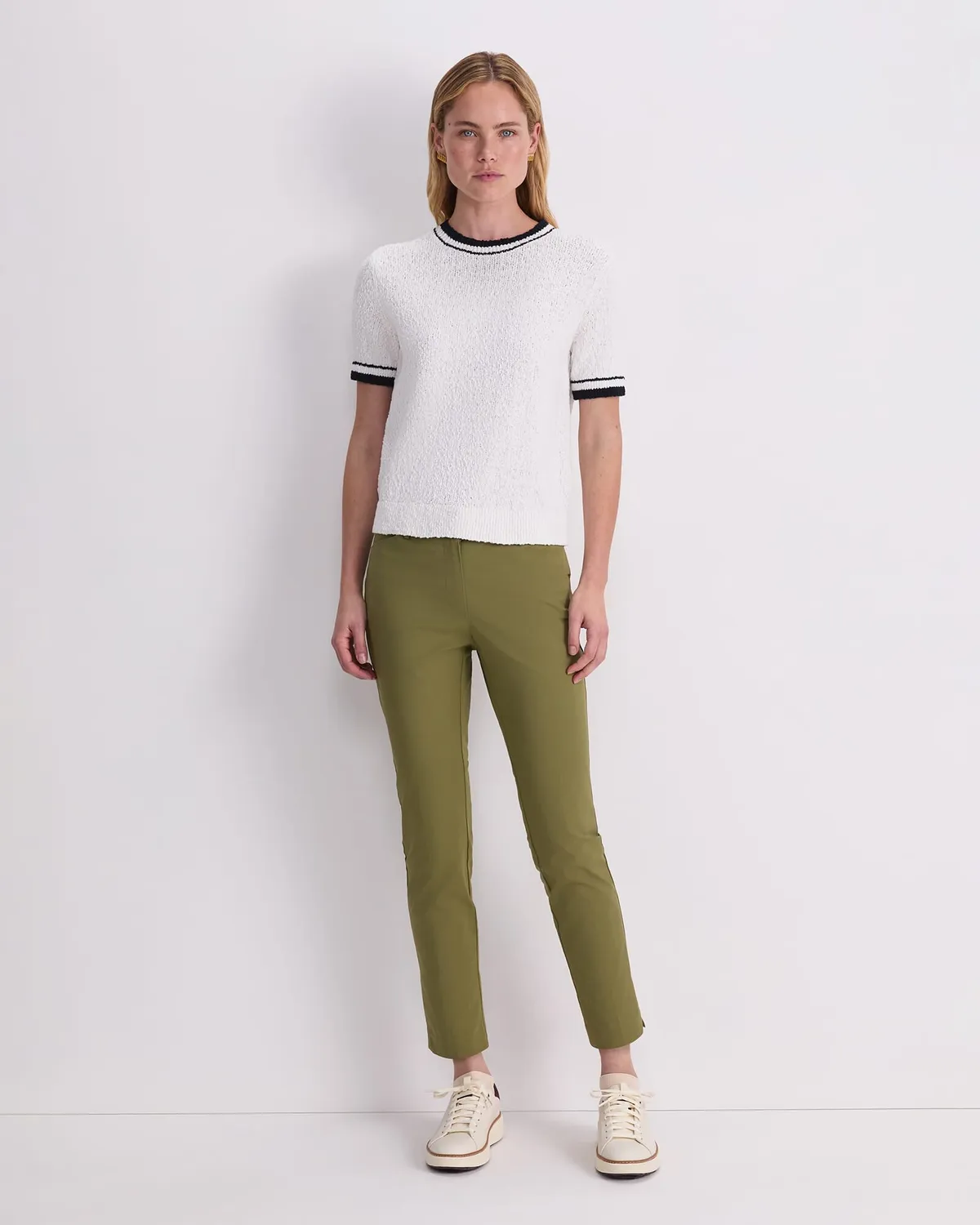 Sportscraft Cotton Crew pull coton manches courtes