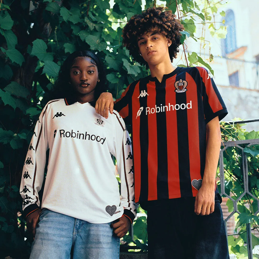 Robe di Kappa Kombat Away OGC Nice maillot blanc homme ML