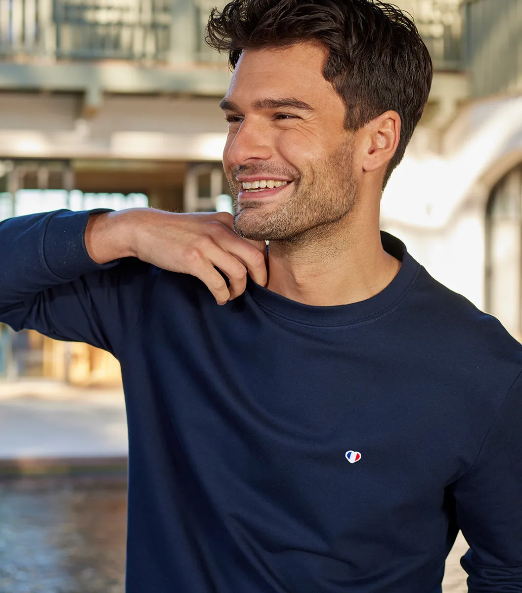 Cocorico Iconique sweat homme marine coton