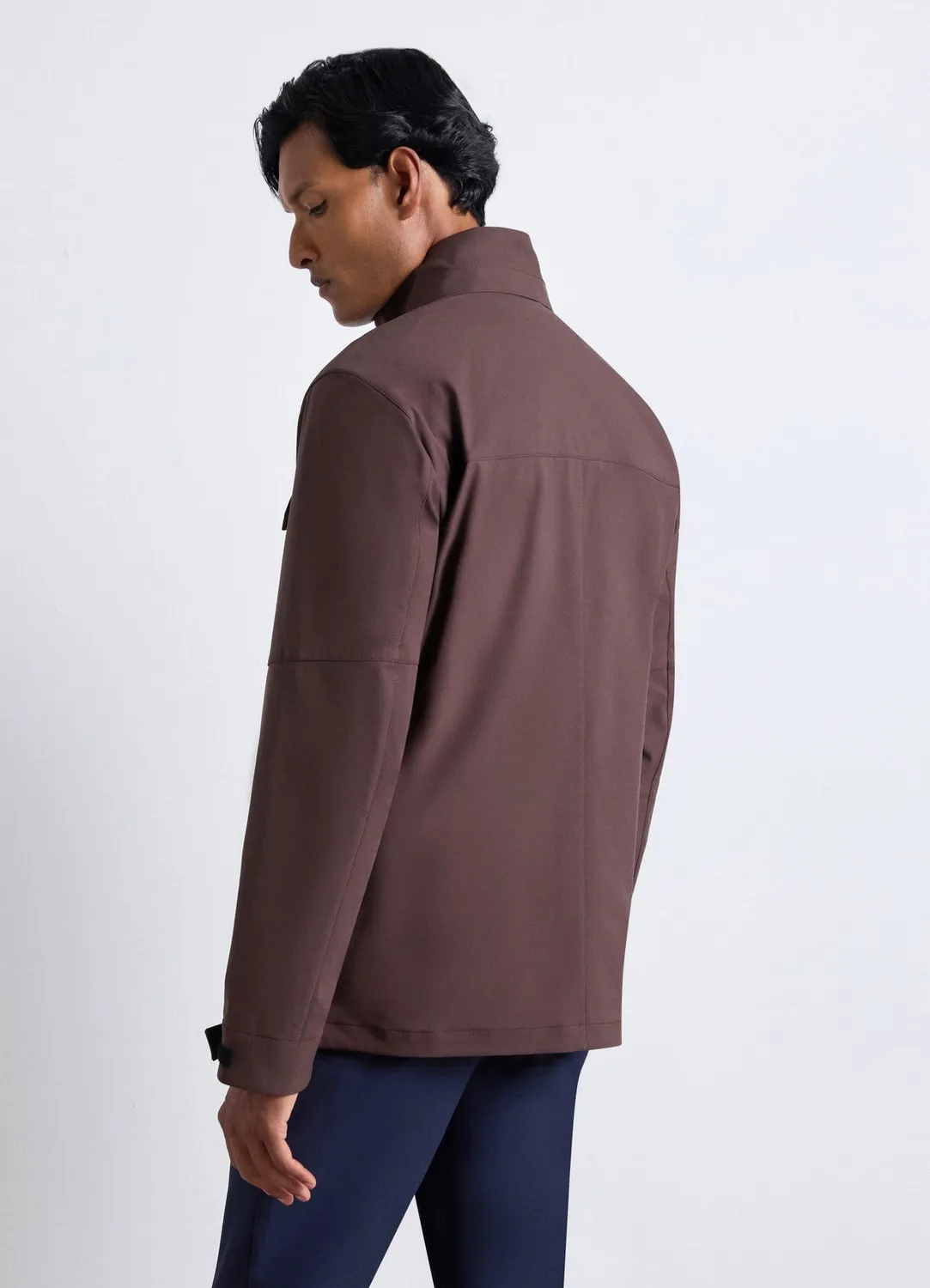 Calliope saharienne veste homme col montant poches plaquées