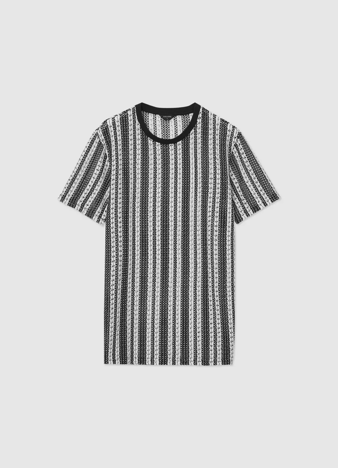 Calliope t-shirt crochet rayé homme