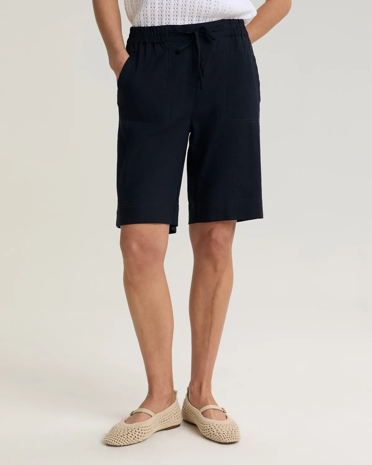 Sportscraft Rosa short lin femme taille élastique