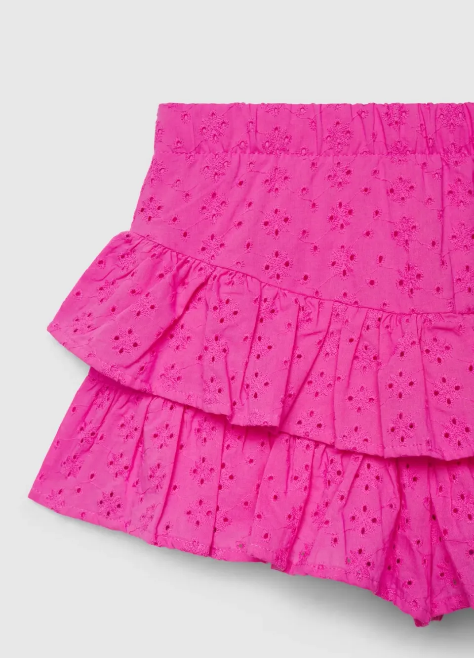 Calliope jupe-short fille volants broderie anglaise