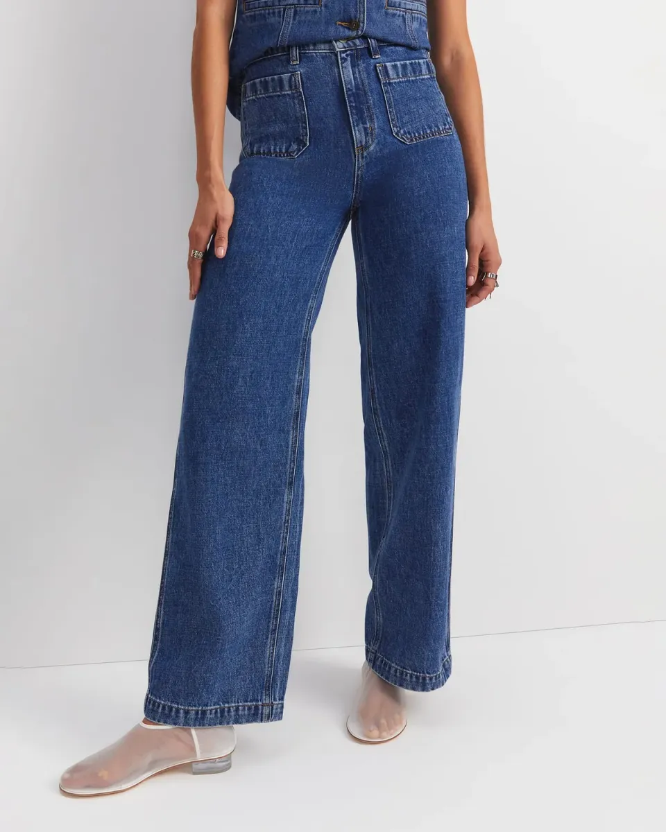 Sportscraft Allegra jean coton femme poches plaquées
