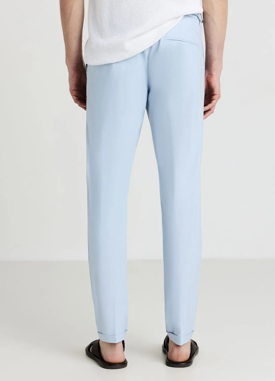 Calliope uni pantalon homme coton regular