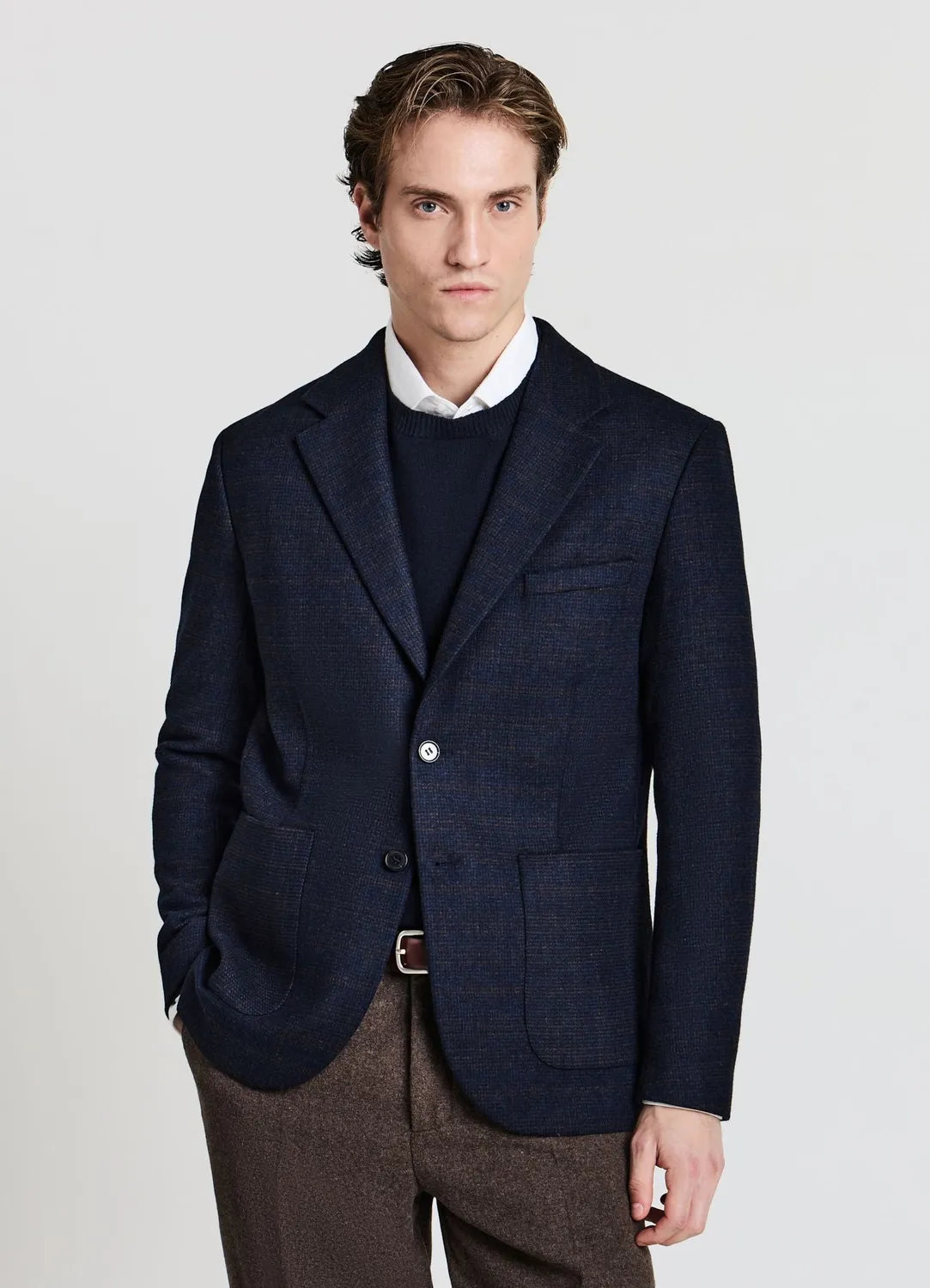 Calliope veste carreaux homme laine 2 boutons