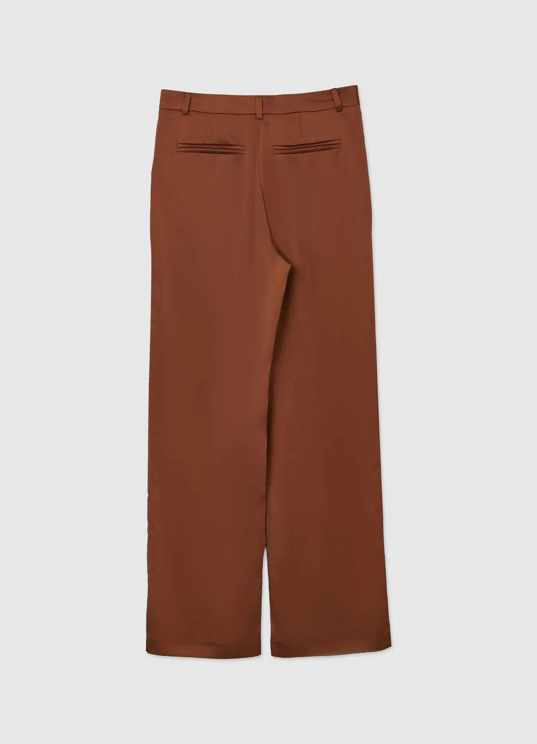 Calliope Pantalon Palazzo Satiné Pli Asymétrique Femme