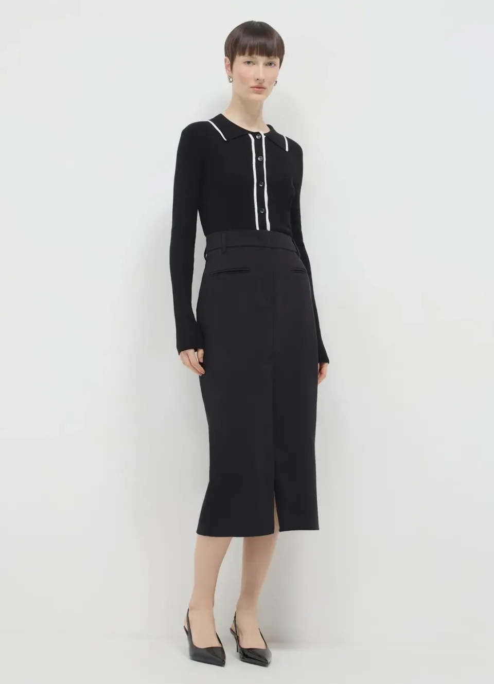 Calliope longuette jupe crayon femme fente