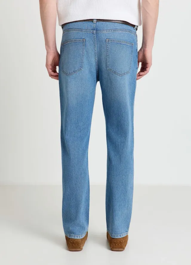Calliope Slim Jean homme 5 poches délavé