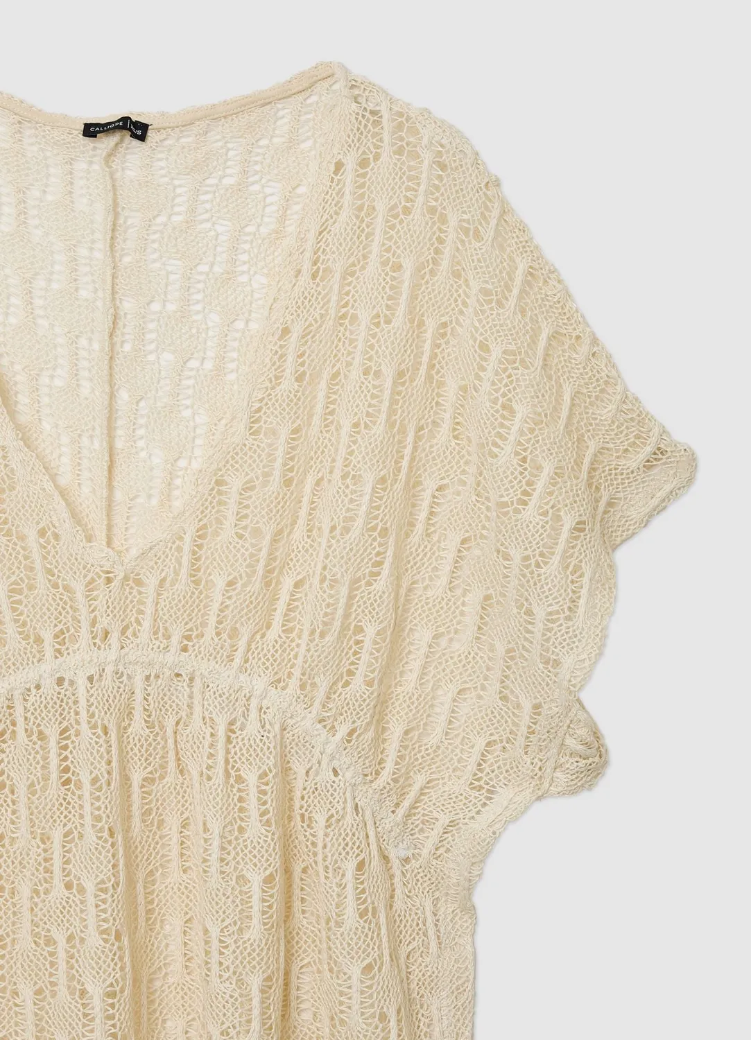 Calliope crochet kaftan de plage femme uni