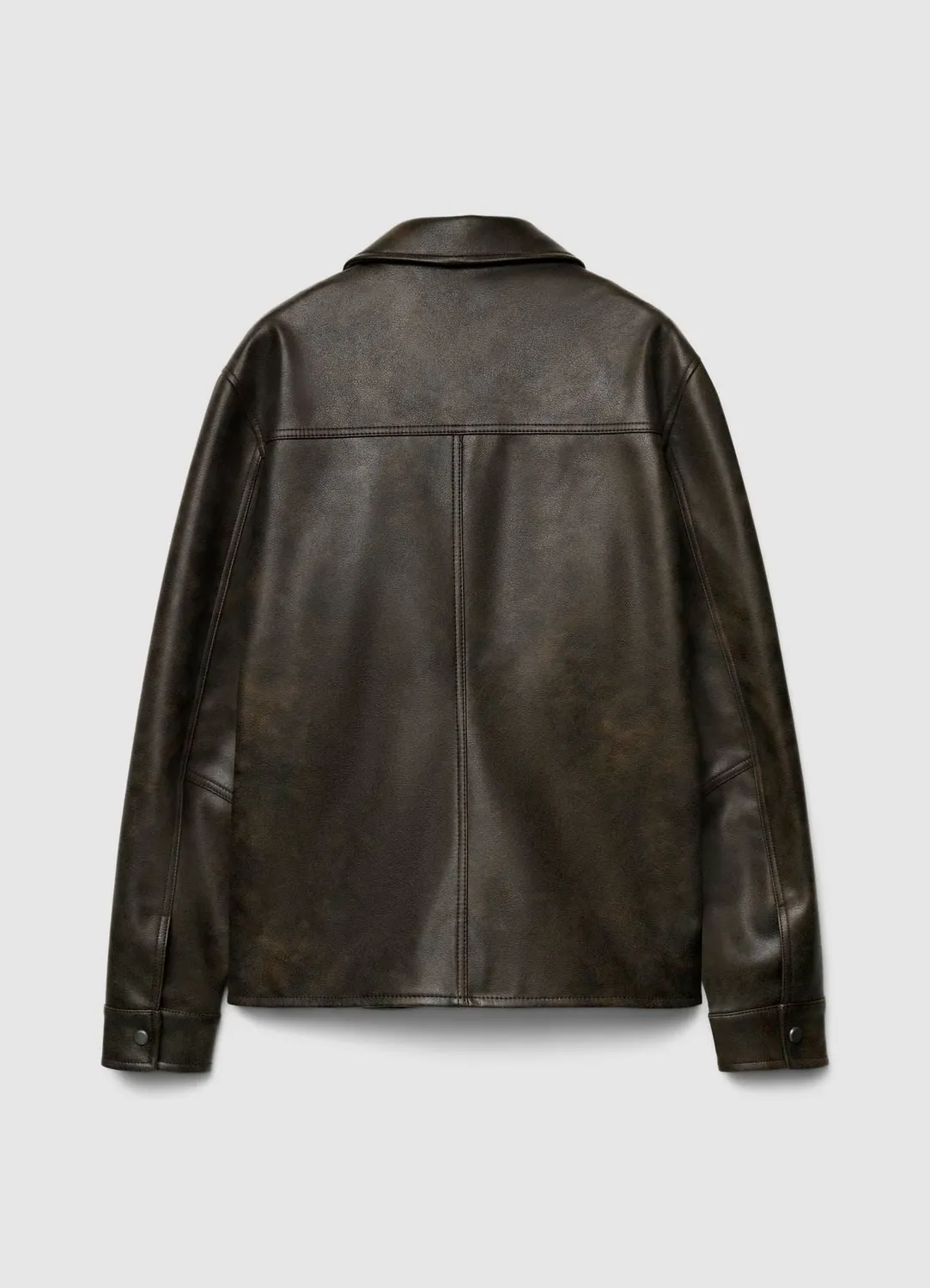 Calliope blouson homme similicuir effet usé zippé