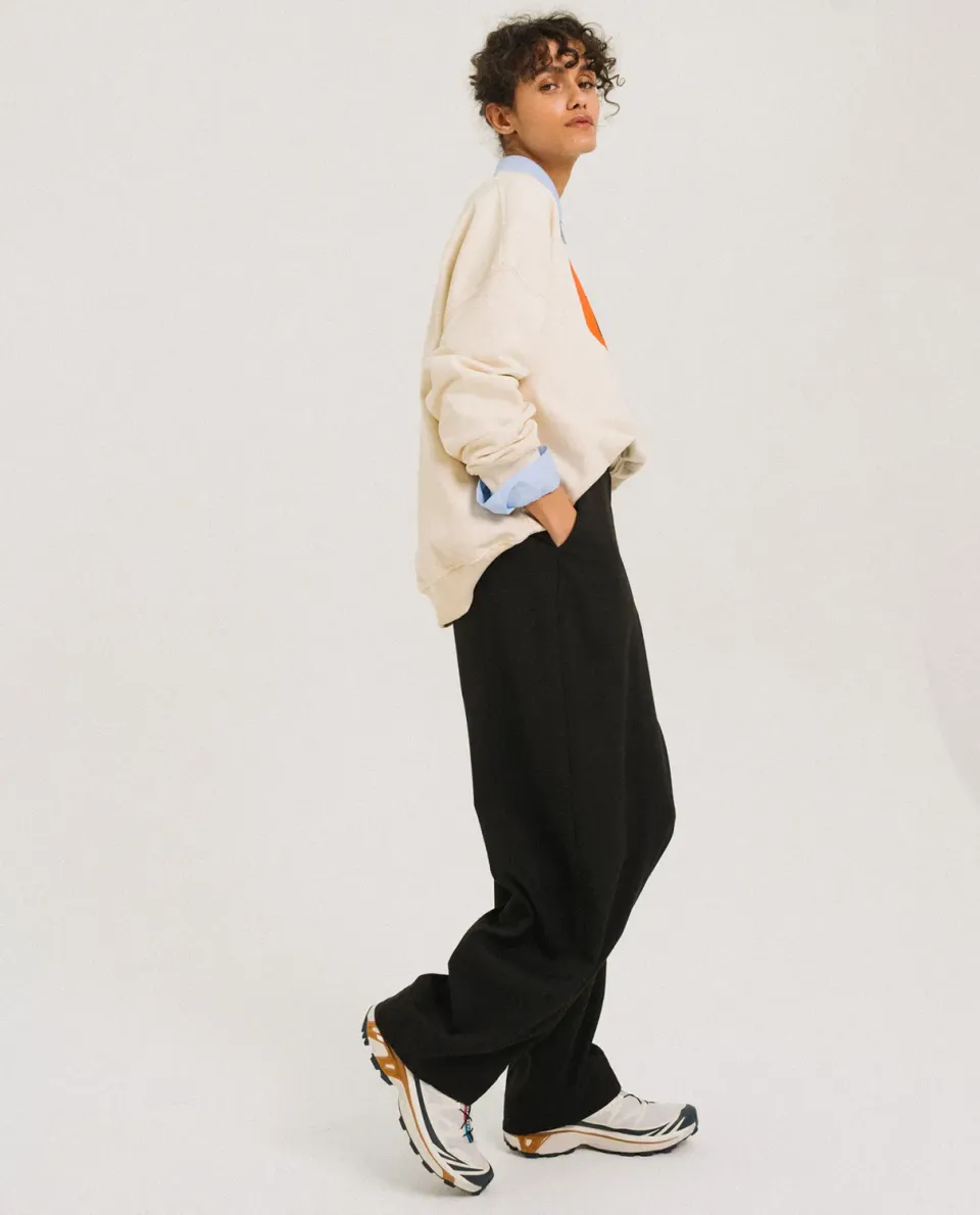 TINSELS EDWIN NOIR pantalon gabardine barrel