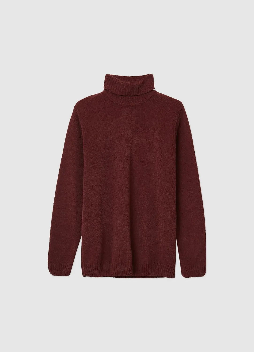 Calliope Pull col roulé chenille homme L uni