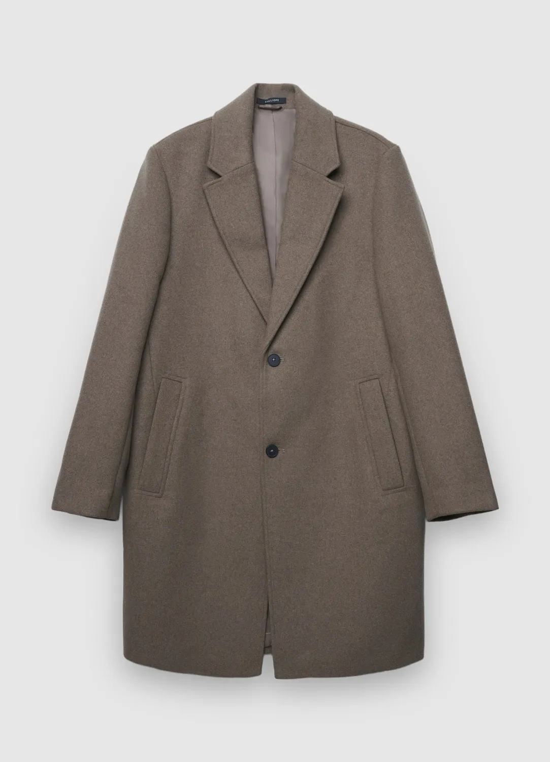 Calliope manteau homme monopetto revers