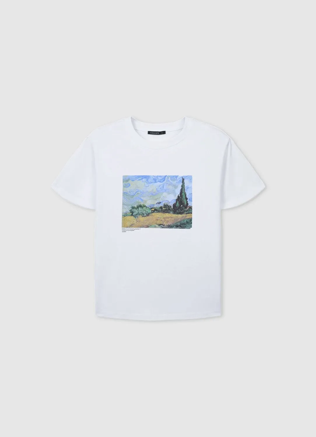Calliope t-shirt femme coton imprimé art col rond XS-3XL