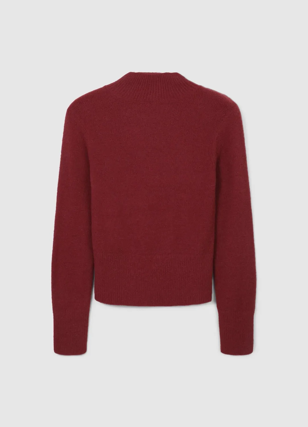 Calliope pull col montant femme manches longues uni