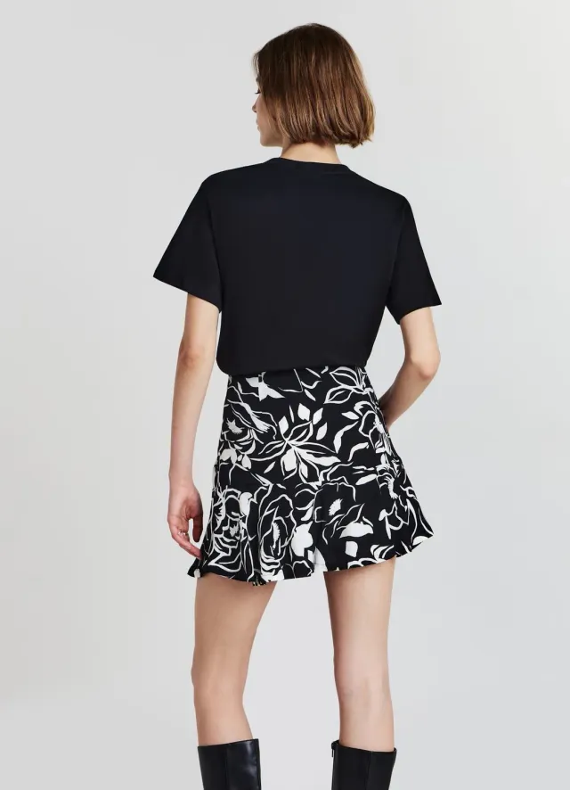 Calliope jupe-culotte fleurie femme ceinture nouée
