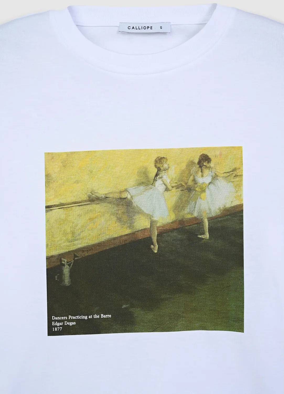 Calliope t-shirt imprimé tableau femme col rond