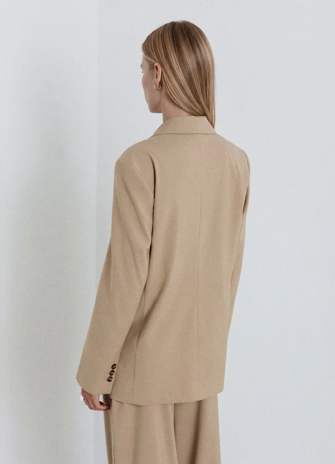 Calliope veste tailleur unie femme un bouton