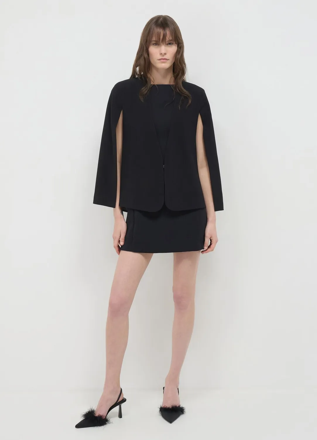 Calliope veste cape femme unie à crochet