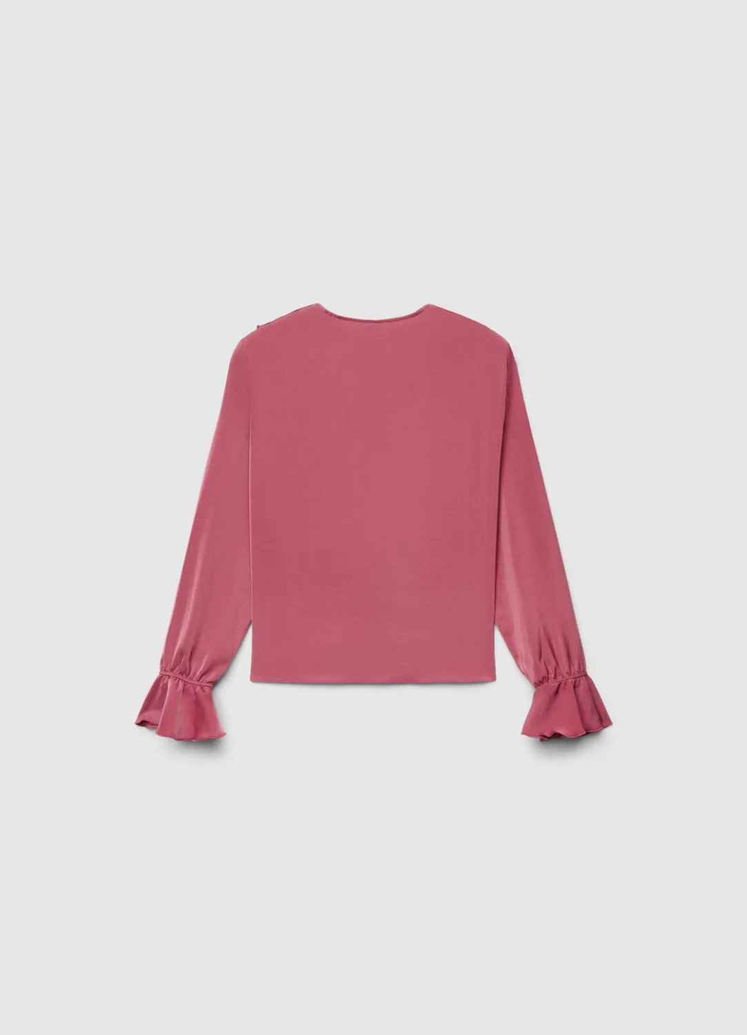 Calliope blouse unie volants col V femme