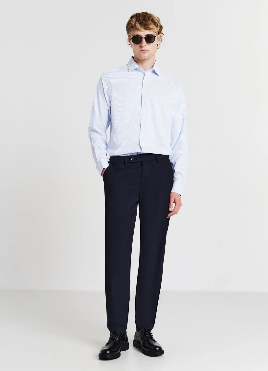 Calliope chemise rayée homme manches longues regular