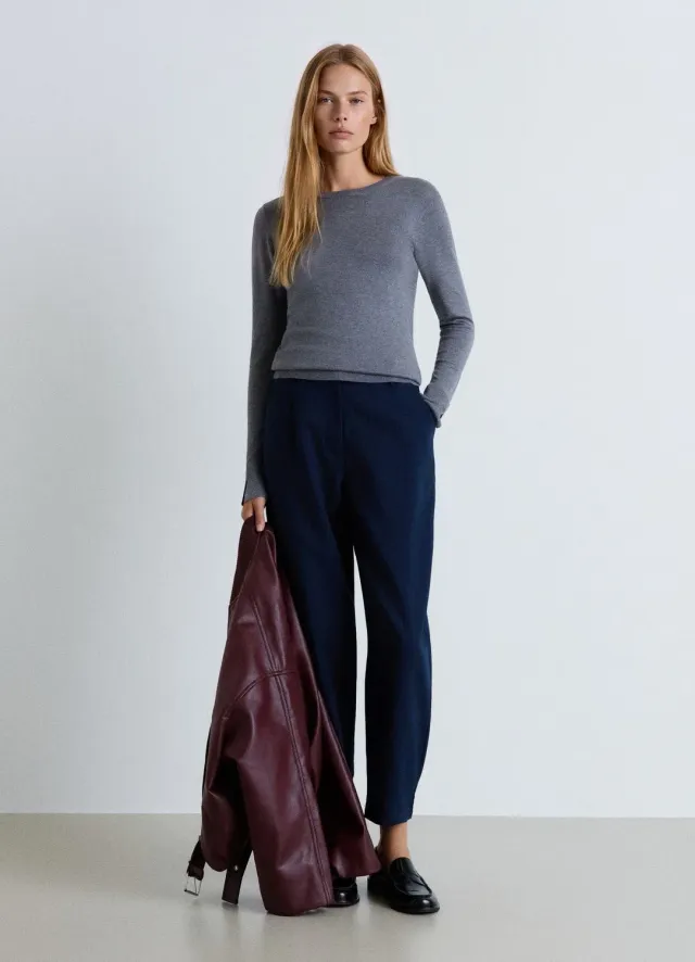 Calliope pull col rond uni femme taille S