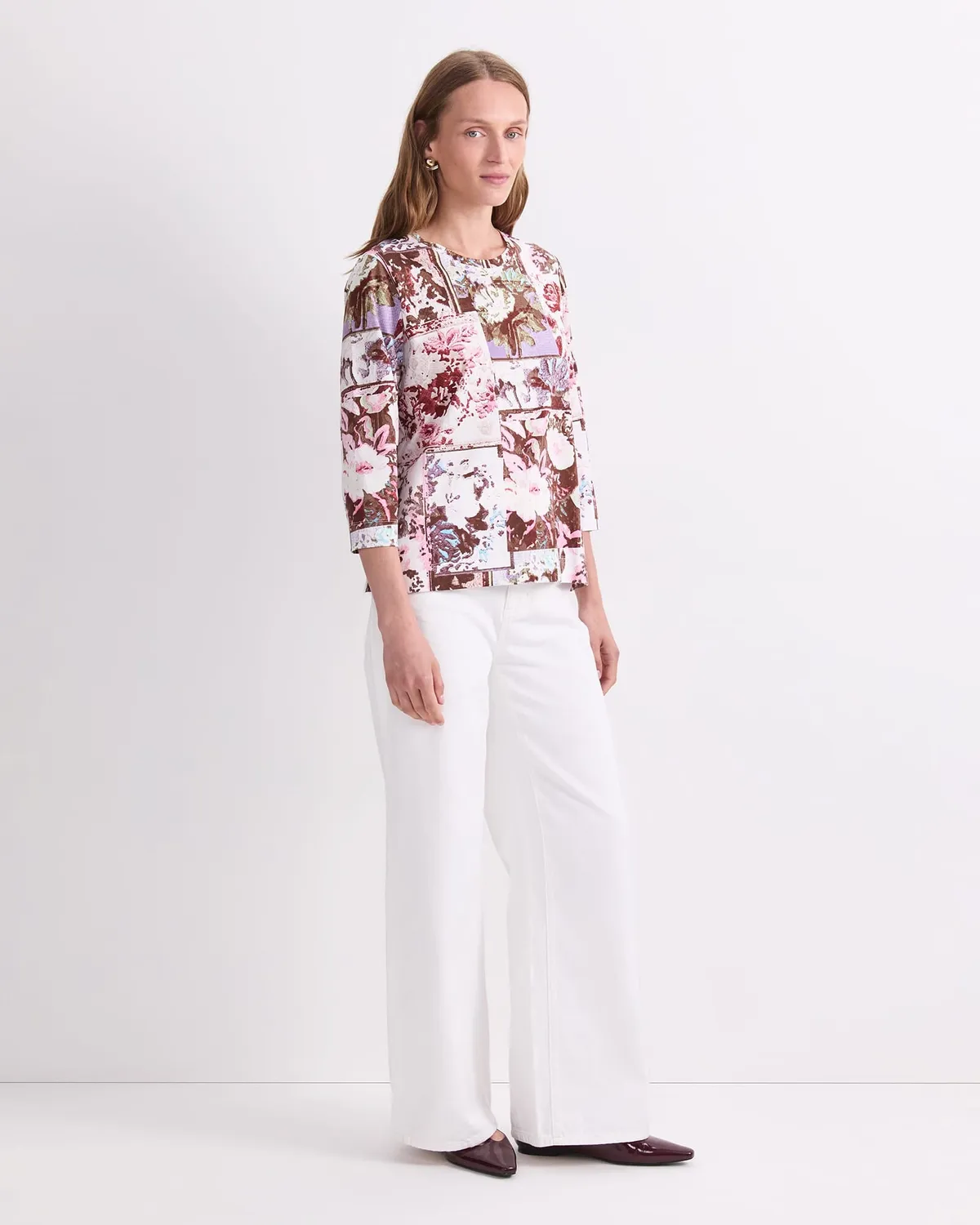 Sportscraft Tapestry T-shirt coton mercerisé imprimé femme