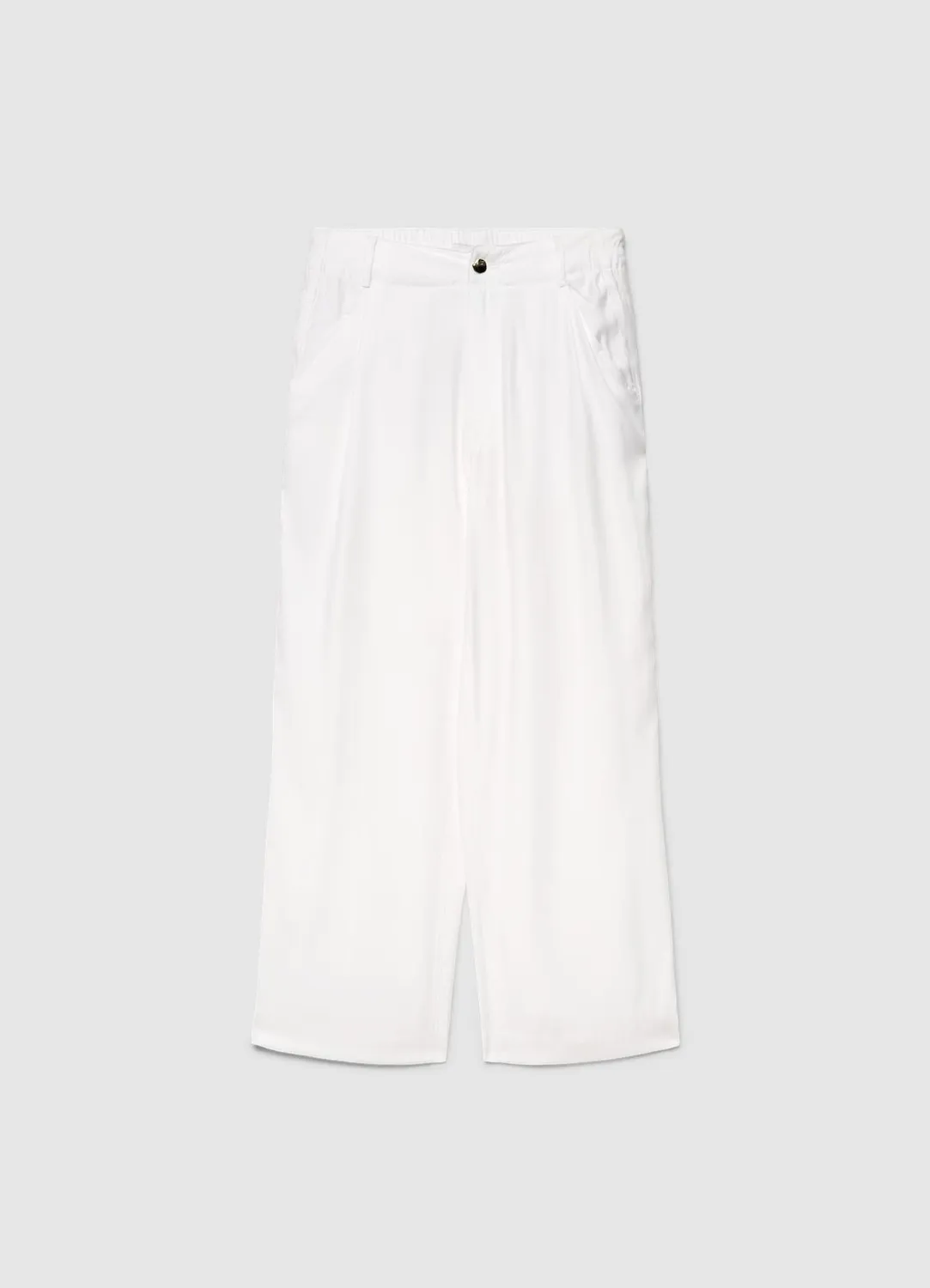 Calliope pantalon wide leg femme uni taille elastique