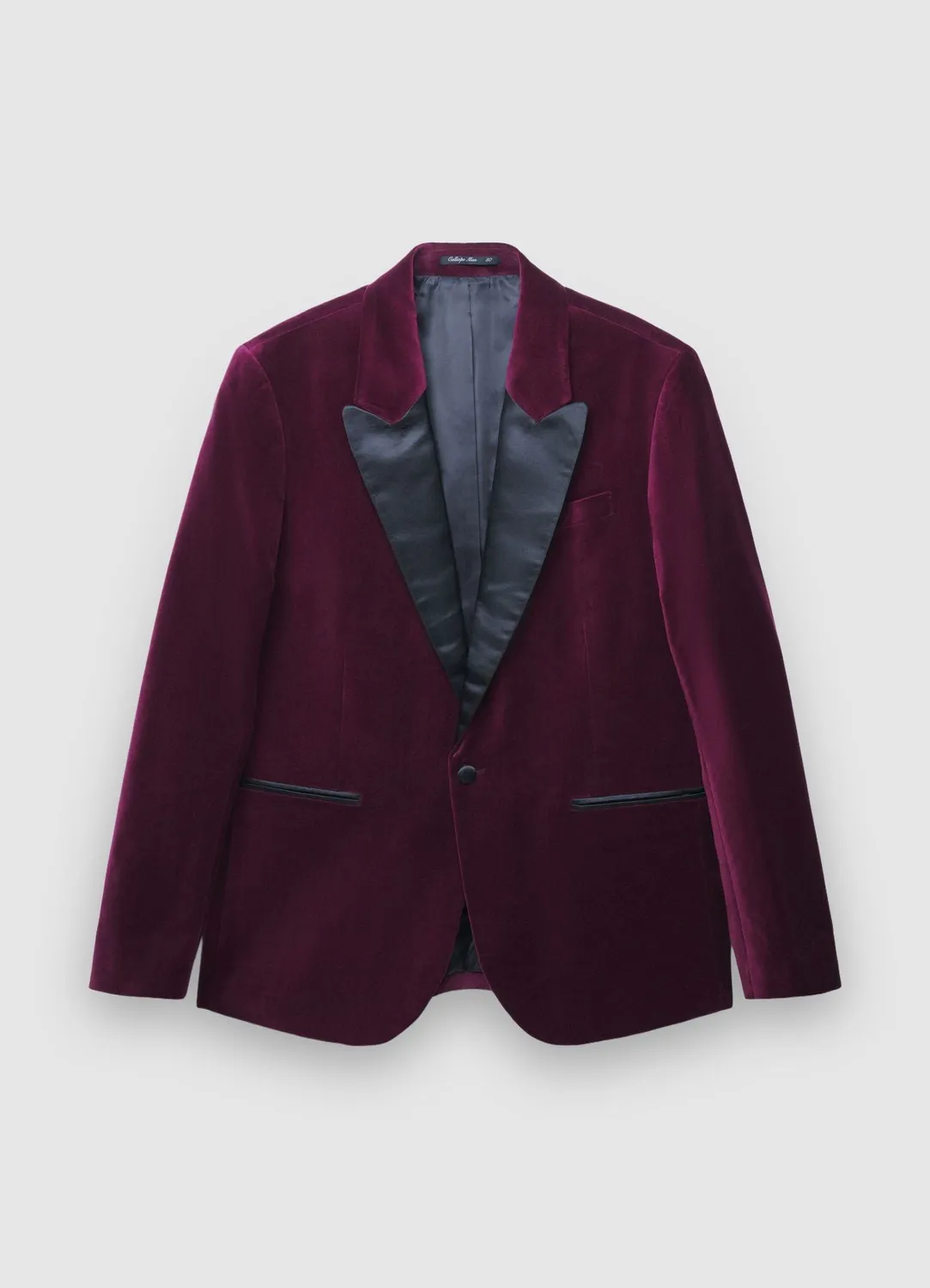 Calliope veste velours revers contraste homme