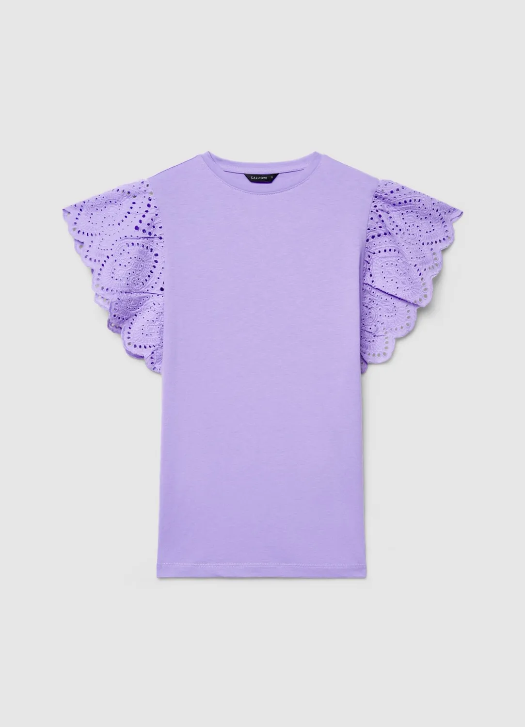 Calliope t-shirt volants sangallo femme S brodé