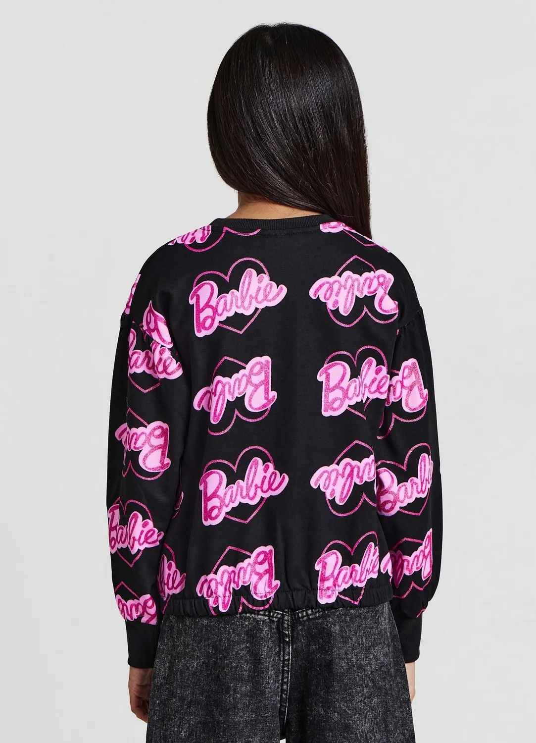 Calliope sweat Barbie col rond fille